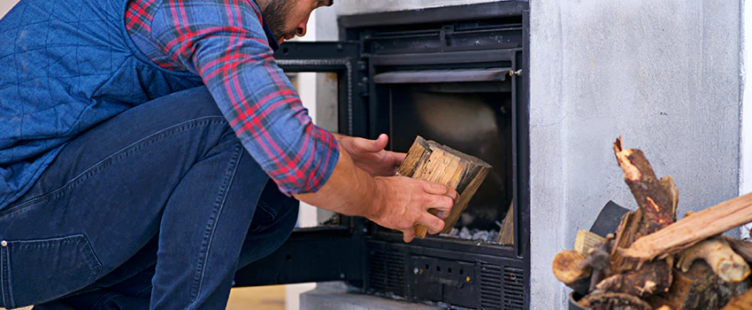 Old Broken Fireplace Repair And Replacement in McQueen, ON