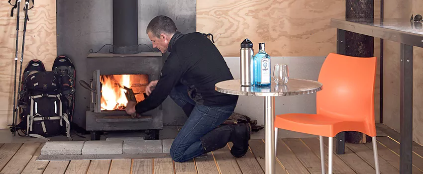 Open Hearth Wood Fireplace Installation in Korah, ON