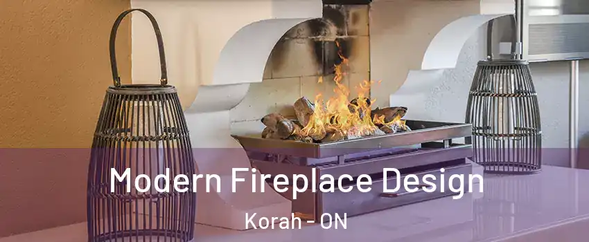 Modern Fireplace Design Korah - ON