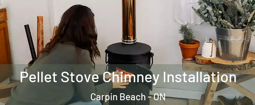  Pellet Stove Chimney Installation Carpin Beach - ON